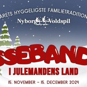 Nyborg Voldspils vinterforestilling 2024 med Nissebanden i Julemandens Land