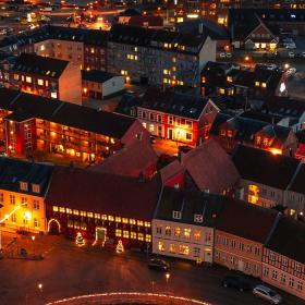 Nyborg lyser op af de fineste julelys