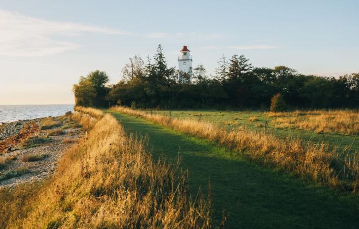 Knudshoved og Østerø Sø i efterårsfarver